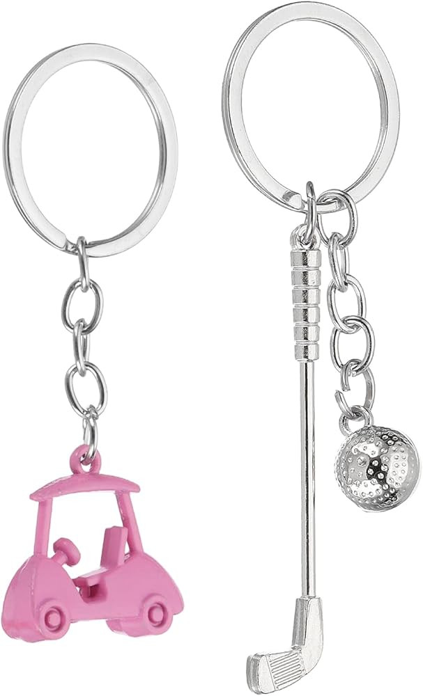 PATIKIL Golf Cart Keychain, Mini Cute Golf Ball Key Chain Sport Pendant Key Ring Bag Backpack Dec... | Amazon (US)