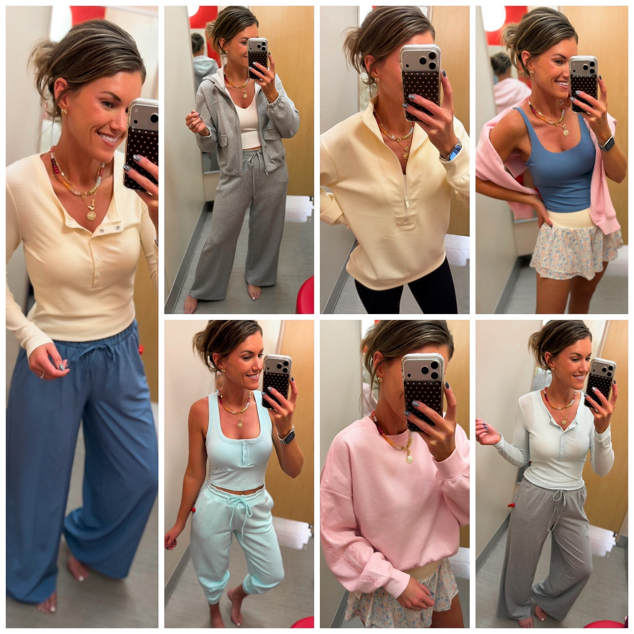 Target activewear sale!! 30% off so many great pieces. 
Blue pants not available online in this color. Linked the navy version. 
Wearing medium in all bottoms. Tanks medium. Henleys medium. Jacket small. Sweatshirt small. Quarter zip medium  

#LTKSaleAlert #LTKSeasonal #LTKActive