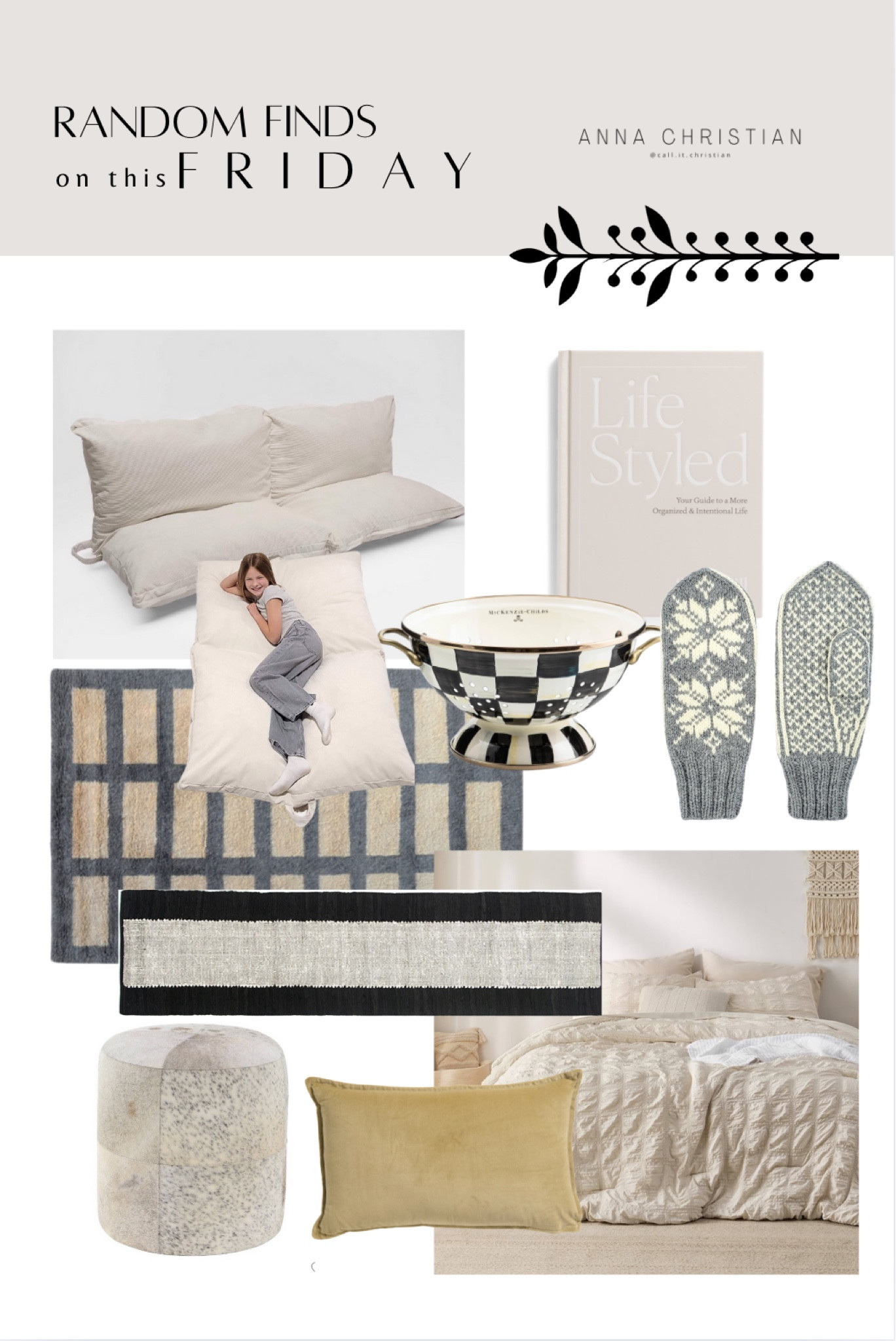 Fun, yet simple! Friday finds that caught my eye. 🖤