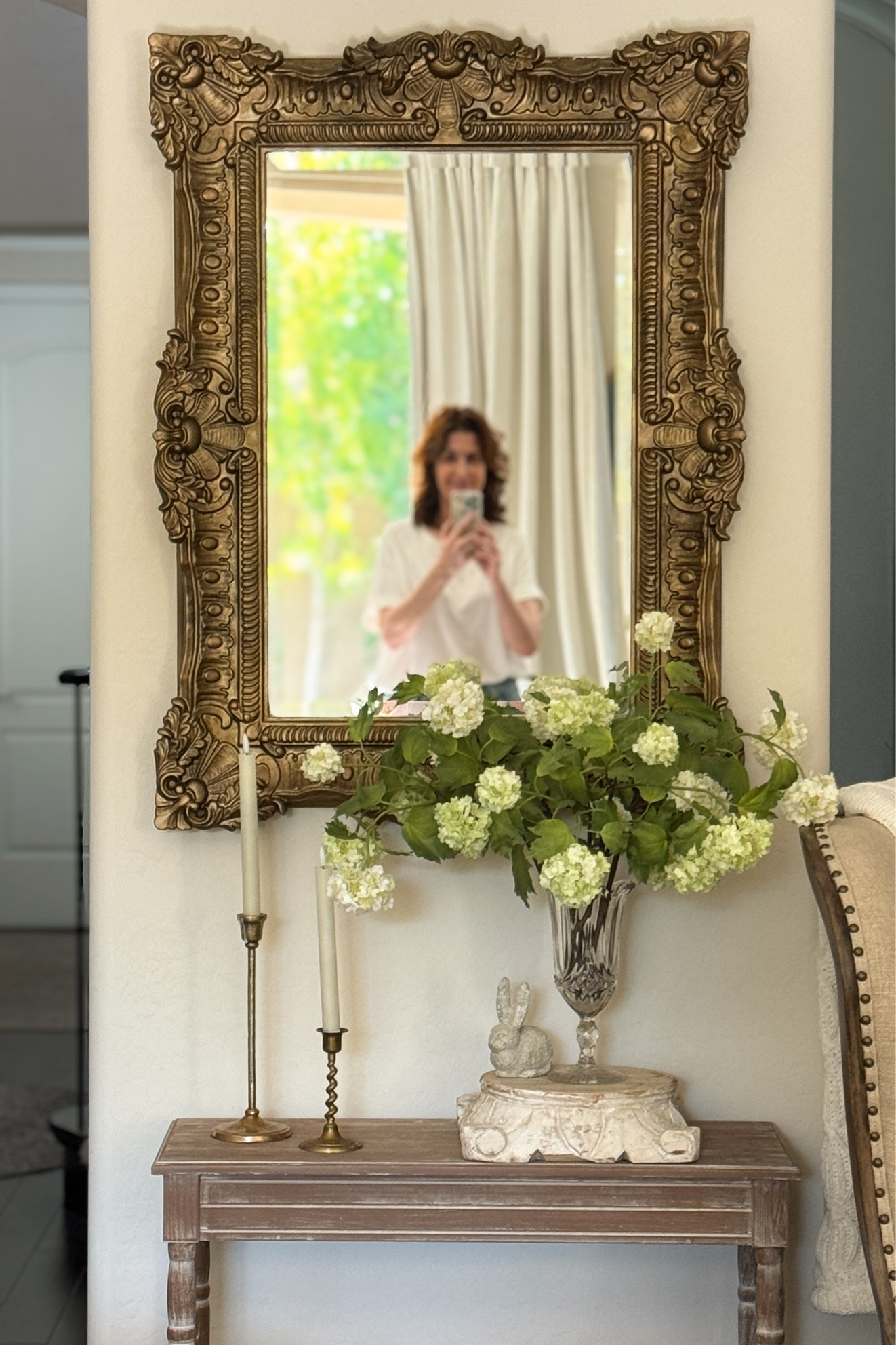 Home Decor DIY: I took a white French style mirror and turned it into an aged, antiqued gold mirror using these items.



#LTKhome