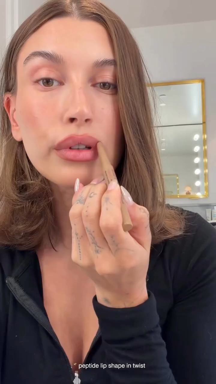 Hailey Bieber's must have hero combo with the perfect neutral shade of peptide lip VOLUME liner  and peptide lip plumper ￼￼

#LTKBeauty
