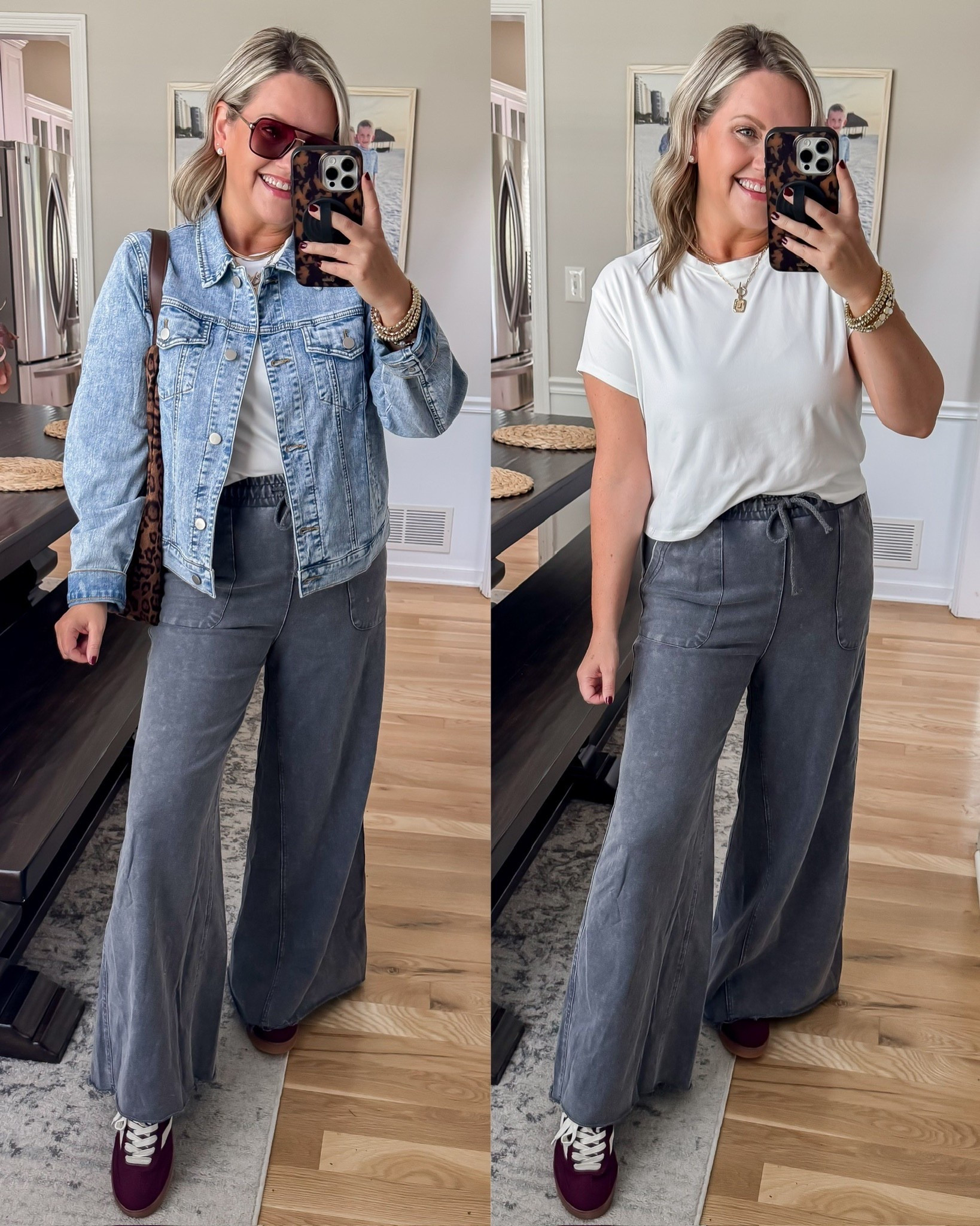 These wide leg pants are so comfortable, yet look so chic. Perfect fall mom look  

#LTKSeasonal #LTKFindsUnder50 #LTKOver40