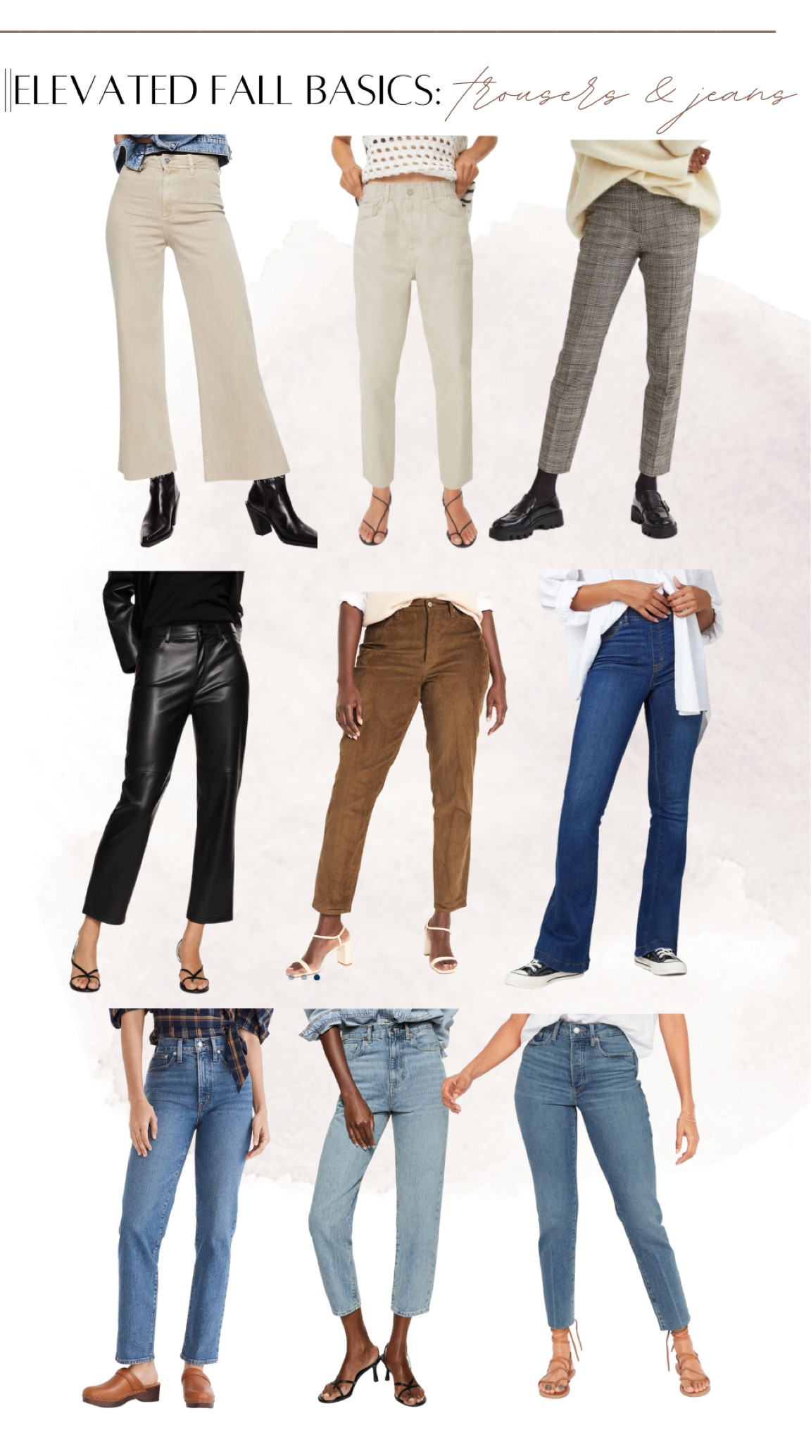 Fall fashion. Straight jeans. Leather trousers. Culottes. Spanx. 

#LTKstyletip #LTKSeasonal #LTKunder100