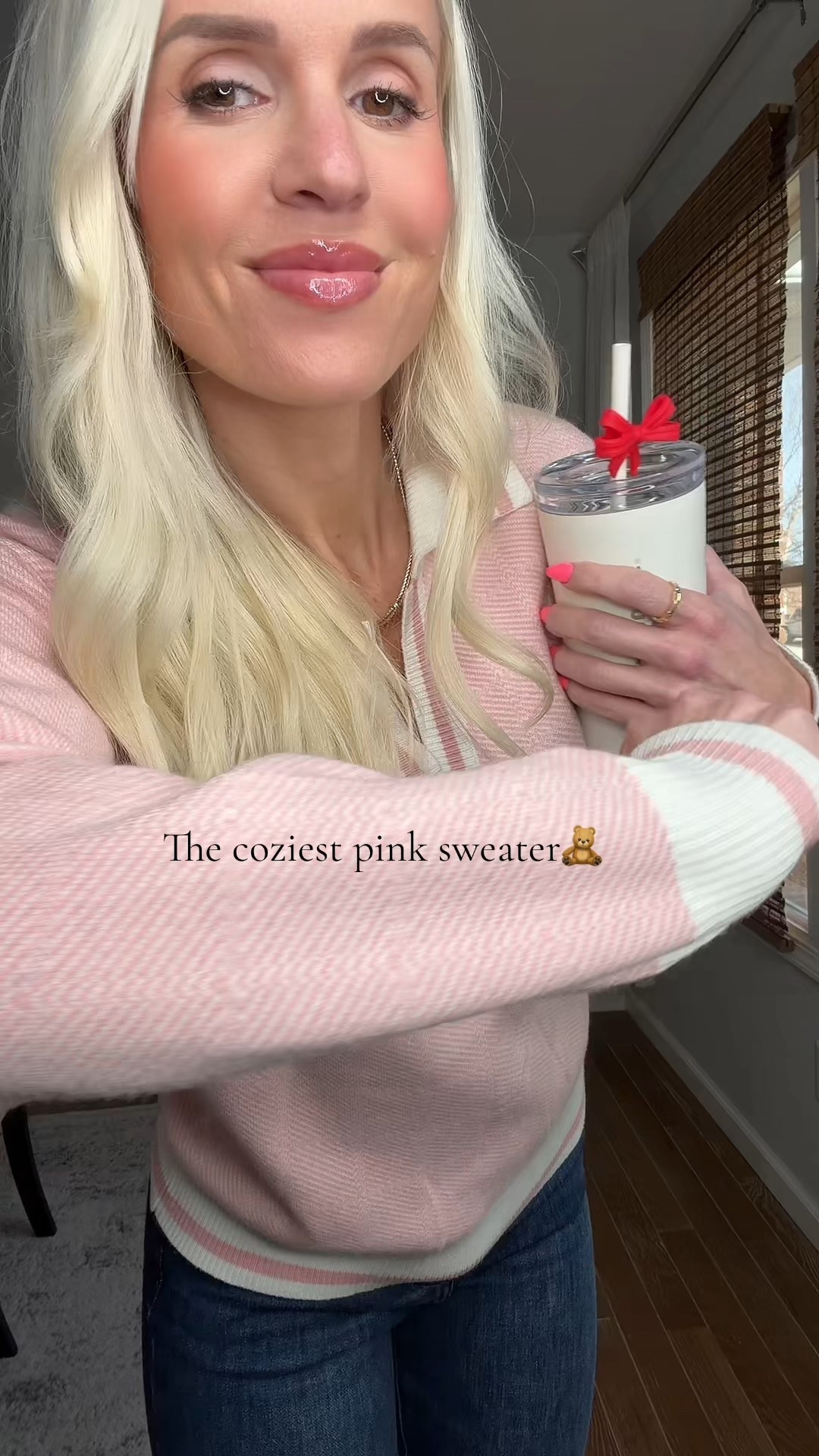 The coziest pink @amazon top! 

#LTKgrwm #LTKootd #LTKValentine