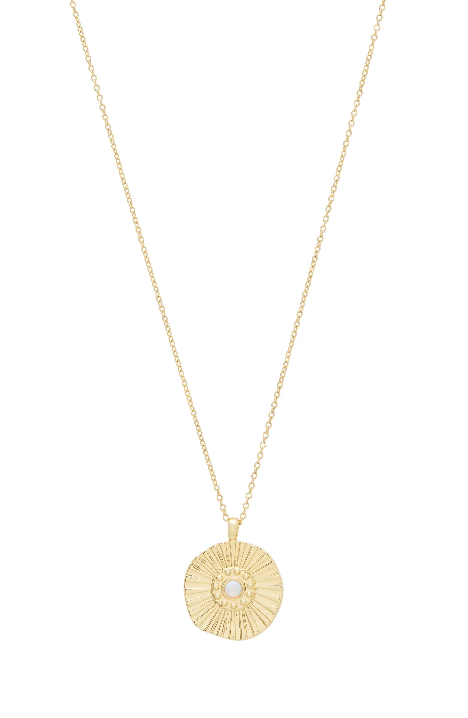 Sunburst Coin Pendant Necklace | Nordstrom