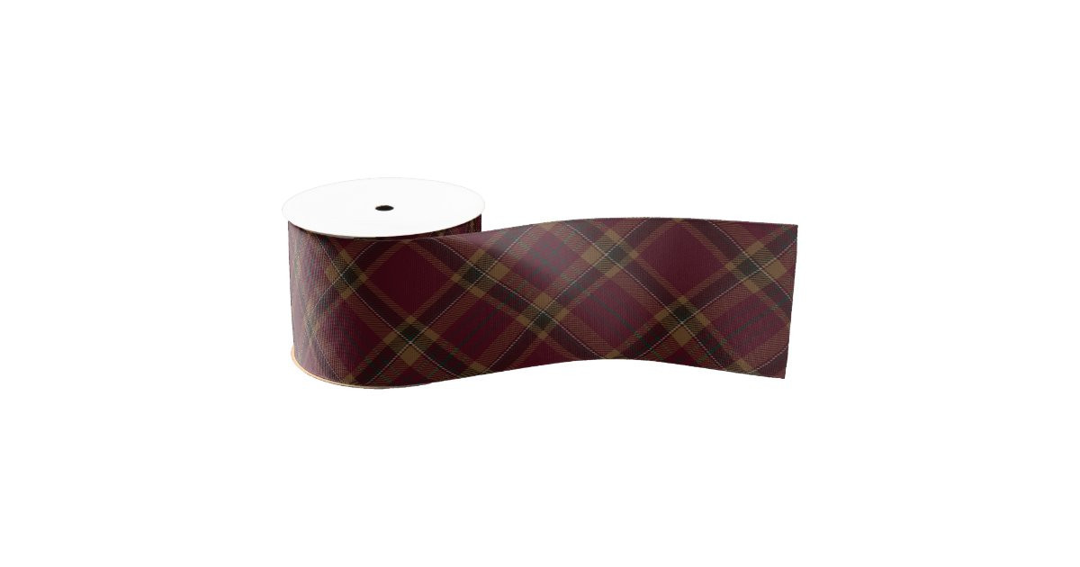Tyrone County Argyle Tartan Plaid Pattern Grosgrain Ribbon | Zazzle | Zazzle