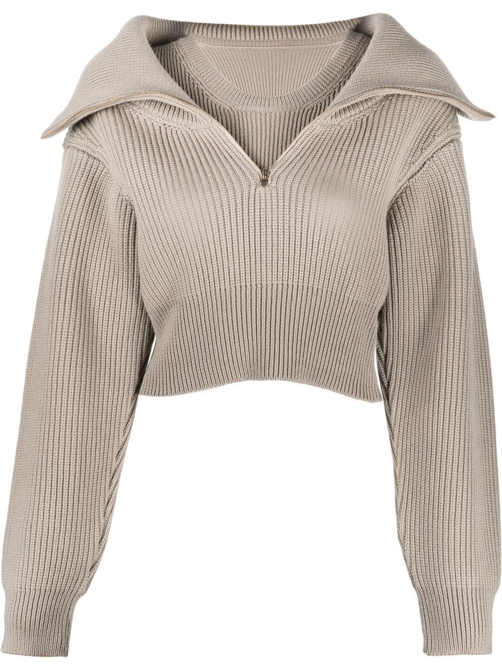 Jacquemus La Maille Risoul wool jumper - Neutrals | Farfetch Global
