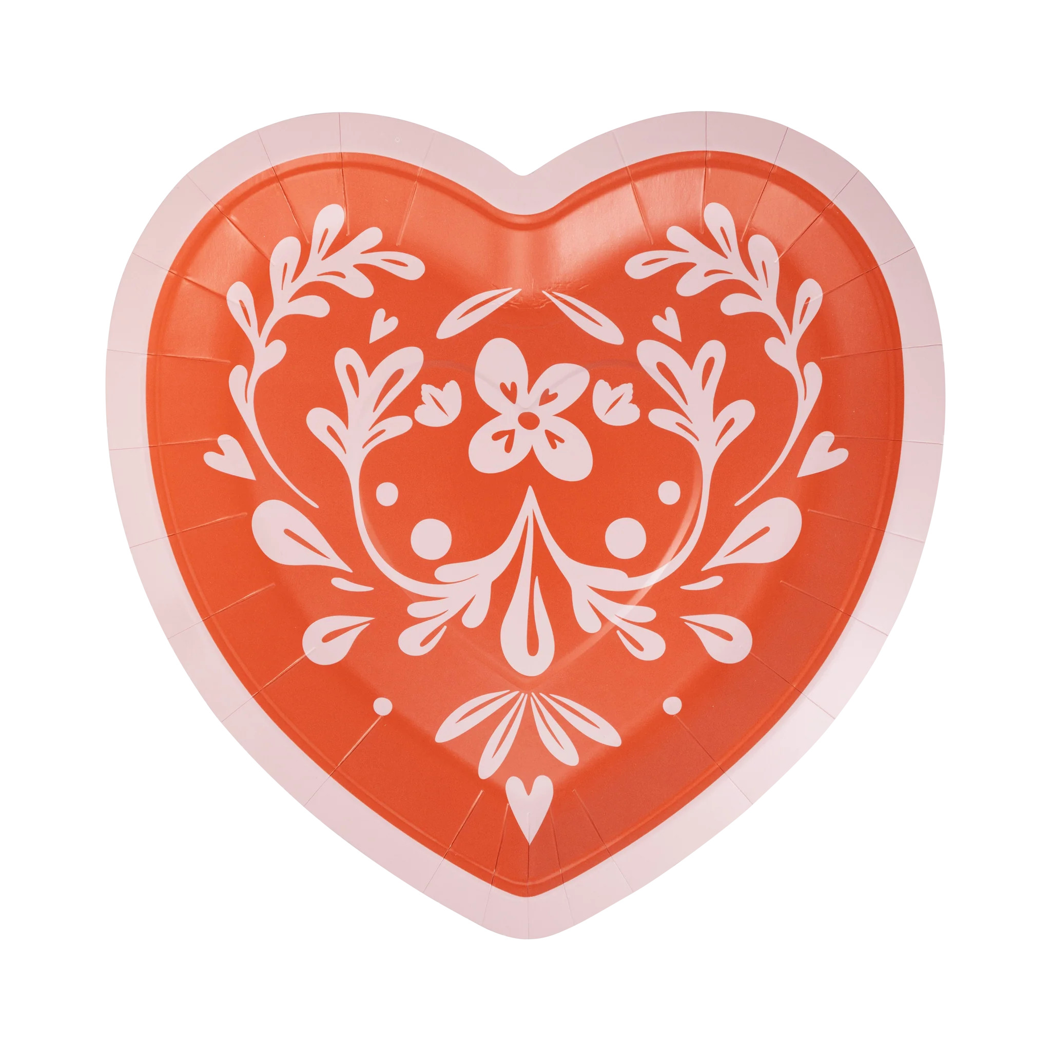 Folk Heart Shaped Plate | My Mind's Eye