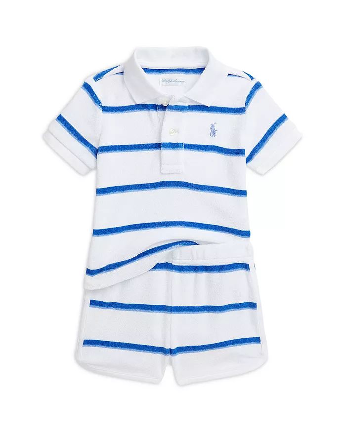 Ralph Lauren Polo Boys' 2-Pc. Striped Terry Polo Shirt & Shorts Set - Baby Back to results -  Kid... | Bloomingdale's (US)