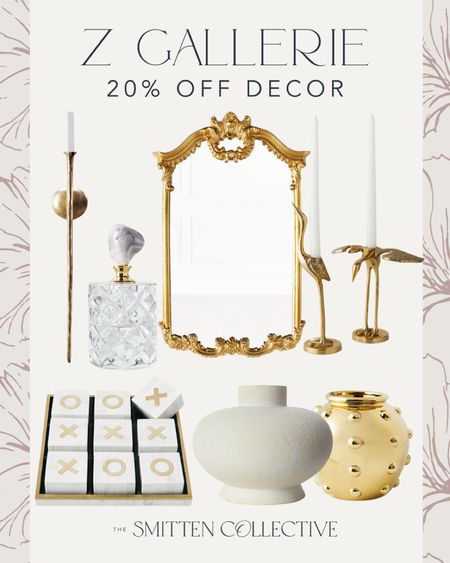 Z Gallerie 20% off decor finds! Love these unique accent pieces 

ornate gold wall mirror, vintage inspired, wall candle sconce, candleholder, vase, under $50 styling

#LTKhome #LTKsalealert #LTKunder50
