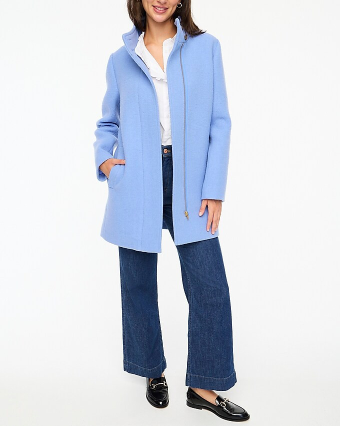 Button-neck city coat | J.Crew Factory