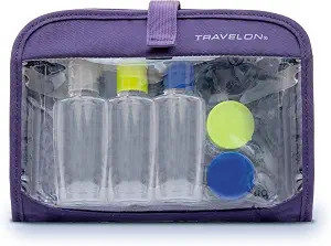 Travelon Wet Dry 1 Quart Bag with Plastic Bottles | Amazon (US)