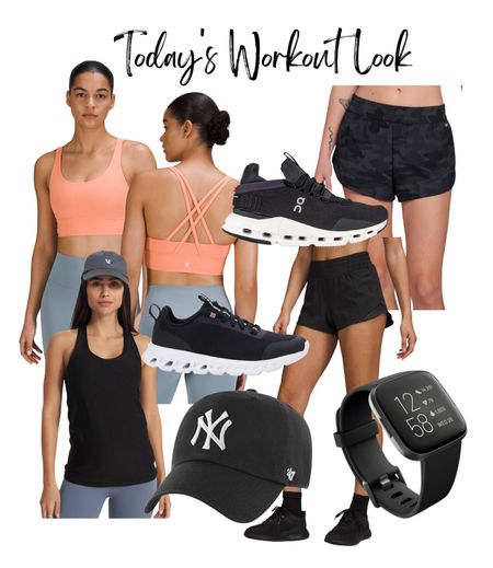 Todays workout look!

Sports bra is from Lululemon and comes in a ton of fun colors. I wear a size 8.

Shorts are also from Lululemon but it looks like they’re almost sold out so I linked a few similar camo short options.

My Fitbit is on major sale for $100 from $150! Highly recommend a fitness tracker especially if you want to track your sleep. 

My tank top is from Vuori and I’m in the medium. 

I love my On Cloud sneakers but found a nearly identical dupe for under $40 and they are extremely comfortable!! 

#LTKfit #LTKshoecrush #LTKstyletip