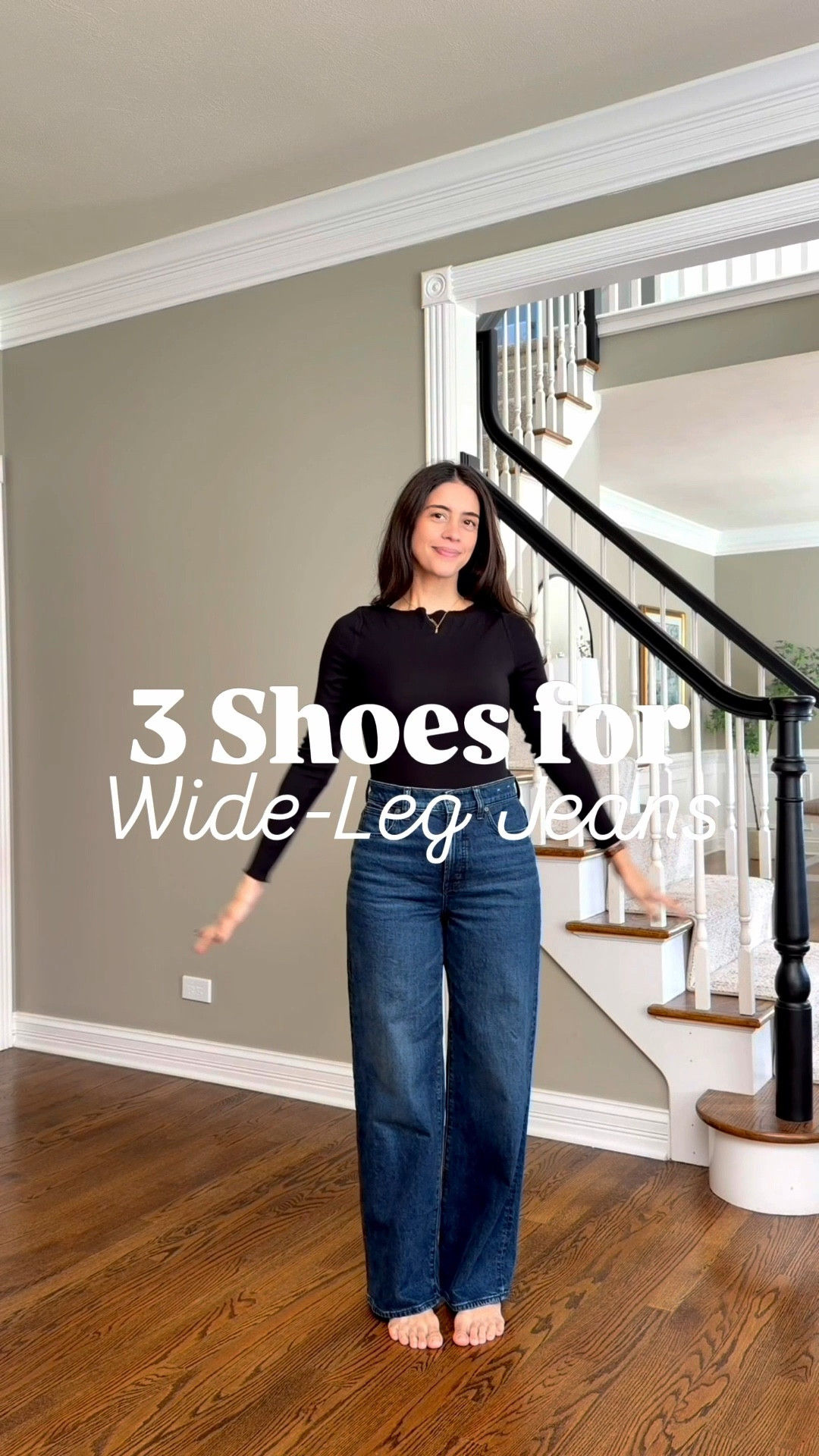 Shoes to pair with wide-leg jeans 👖
My go-tos: minimal sneakers, ballet flats, and kitten-heel boots.
Simple, polished, and easy to recreate! ✨
They all run TTS. 

#LTKStyleTip 

#ltkseasonal #ltkfindsunder100

#LTKCyberWeek