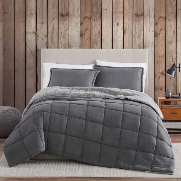 Eddie Bauer Sherwood Cozy Reversible Micro Suede Comforter Set | Wayfair North America