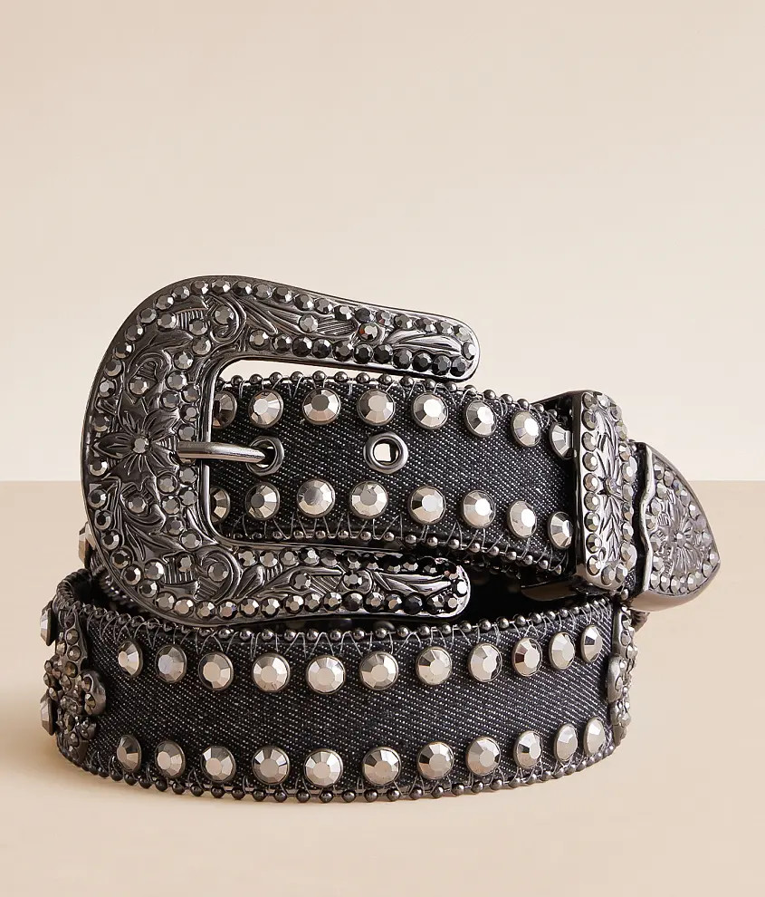 Glitz Jean Leather Belt | Buckle