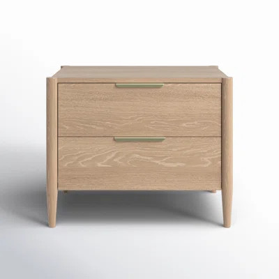 Reece 30" 2 Drawer Wood Nightstand | Wayfair North America