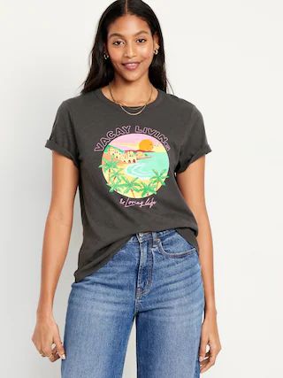 EveryWear Slub-Knit Graphic T-Shirt | Old Navy (US)