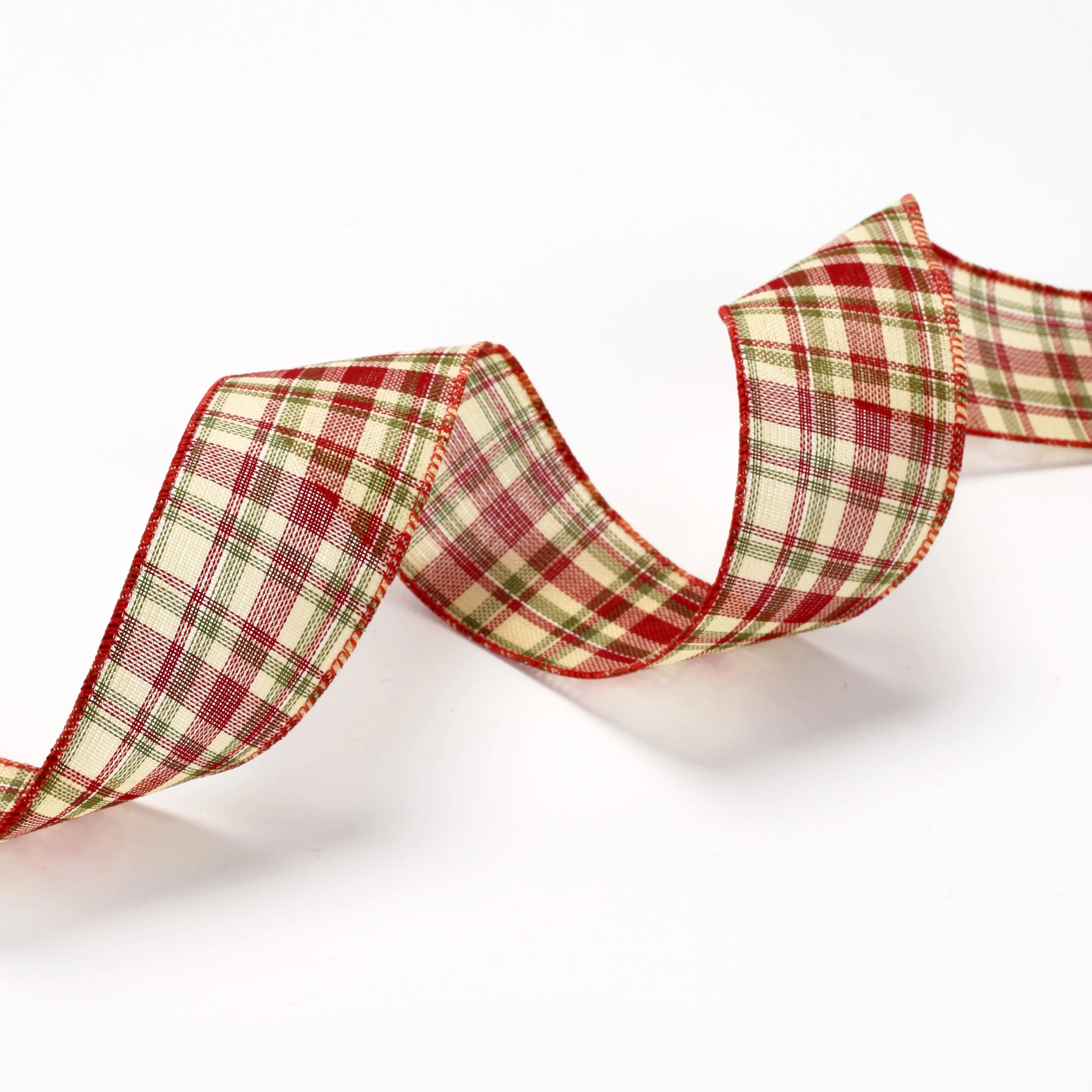 Wired Decorative Christmas Ribbon Spool - Festive Tartan Plaid | Walmart (US)