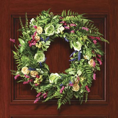 Dewberry Fern & Floral Wreath | Frontgate | Frontgate