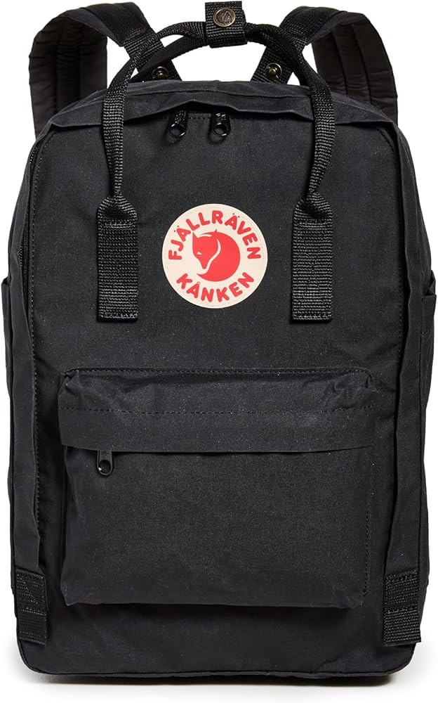 Fjallraven Women's Kanken 15" Laptop Backpack, Black, One Size | Amazon (US)