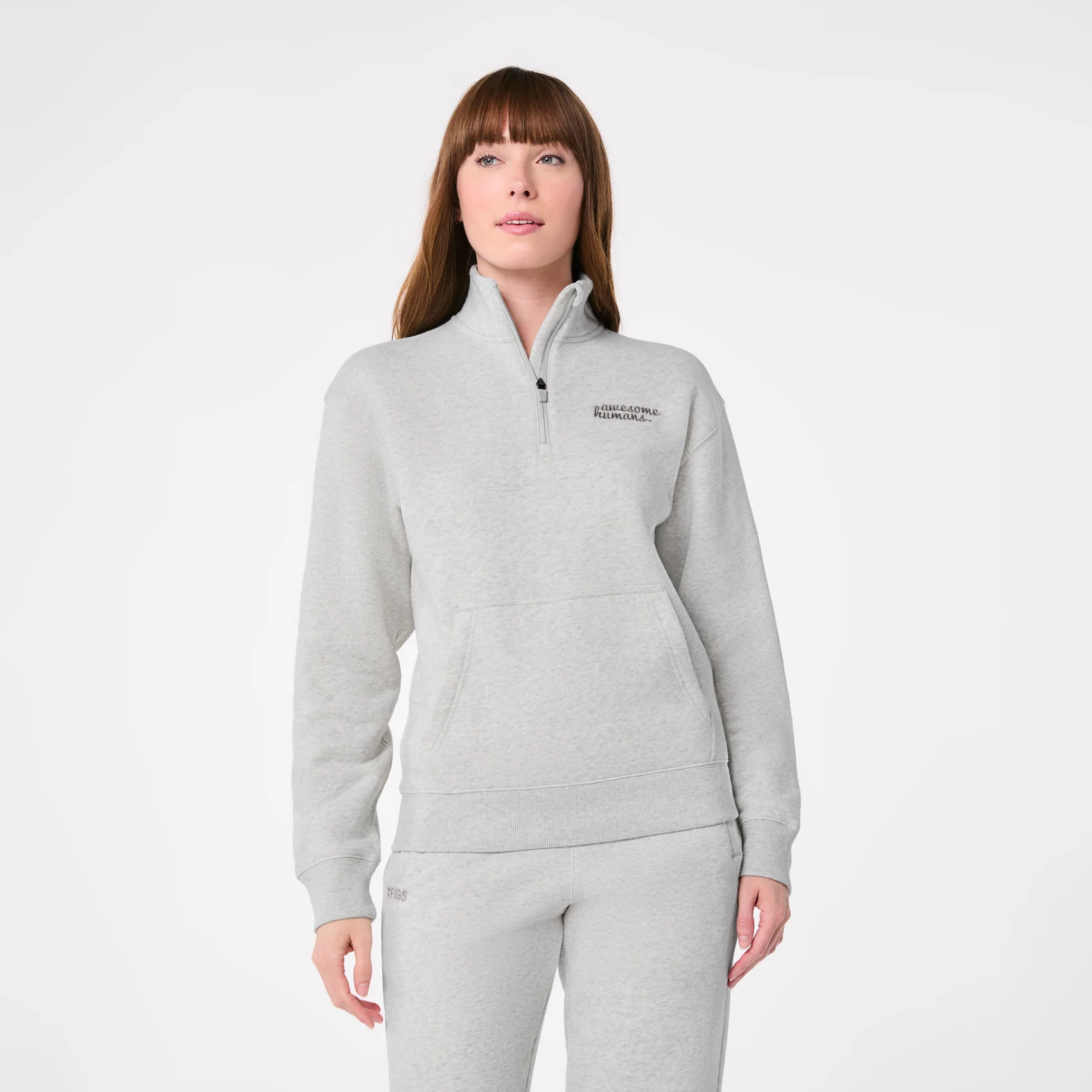 Off-Shift FIGS Logo  ¼ Zip Sweatshirt™ | FIGS