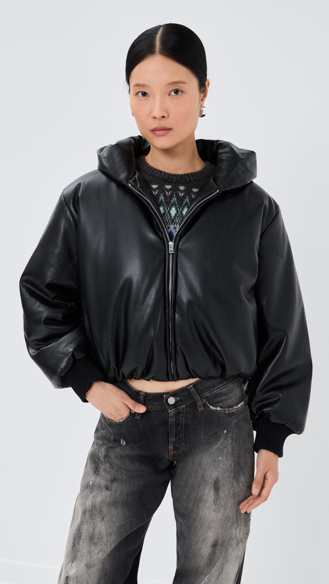 Grain Faux Leather Jacket | Shopbop