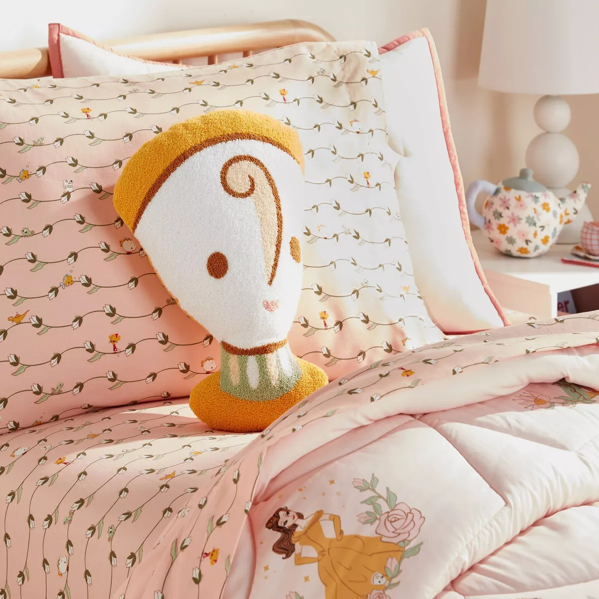 Princess Belle Sidekick Chip Kids' Pillow Buddy - The Disney Collection by Pillowfort™ | Target