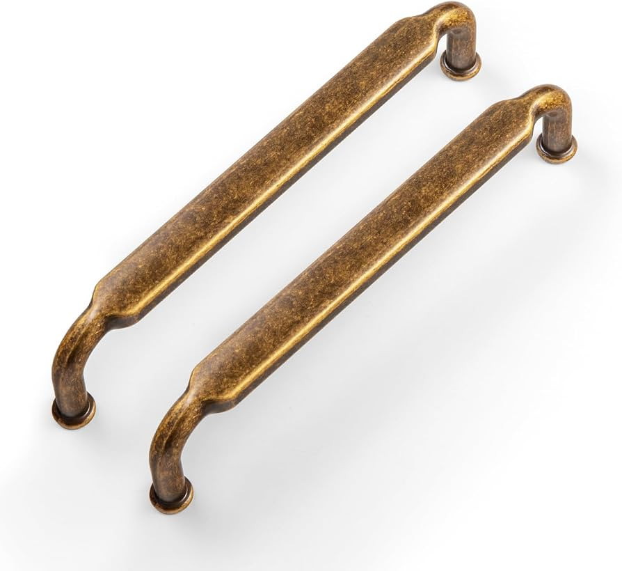 Goo-Ki 5 Inch Hole Center Antique Brass Zinc Alloy Cabinet Pulls Kitchen Cabinets Hardware, 6 Pac... | Amazon (US)