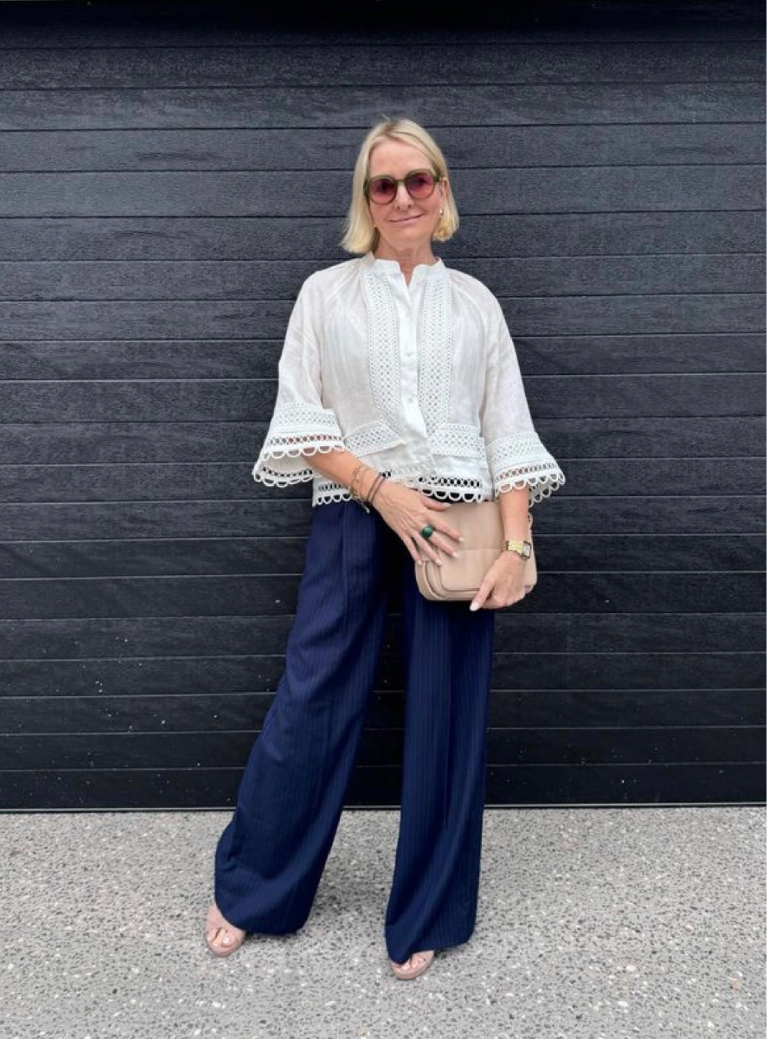 A pretty blouse will always work.  💫✨

#LTKaustralia #LTKstyletip #LTKover50style