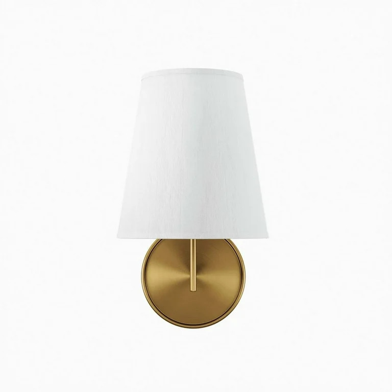 Modway Surround Wall Sconce in White Satin Brass | Walmart (US)