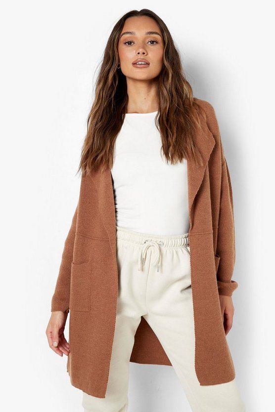 Shawl Collar Coatigan | Boohoo.com (US & CA)