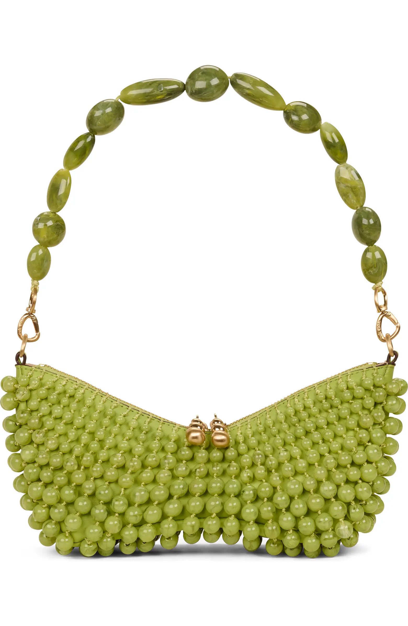 Mercier Beaded Leather Shoulder Bag | Nordstrom