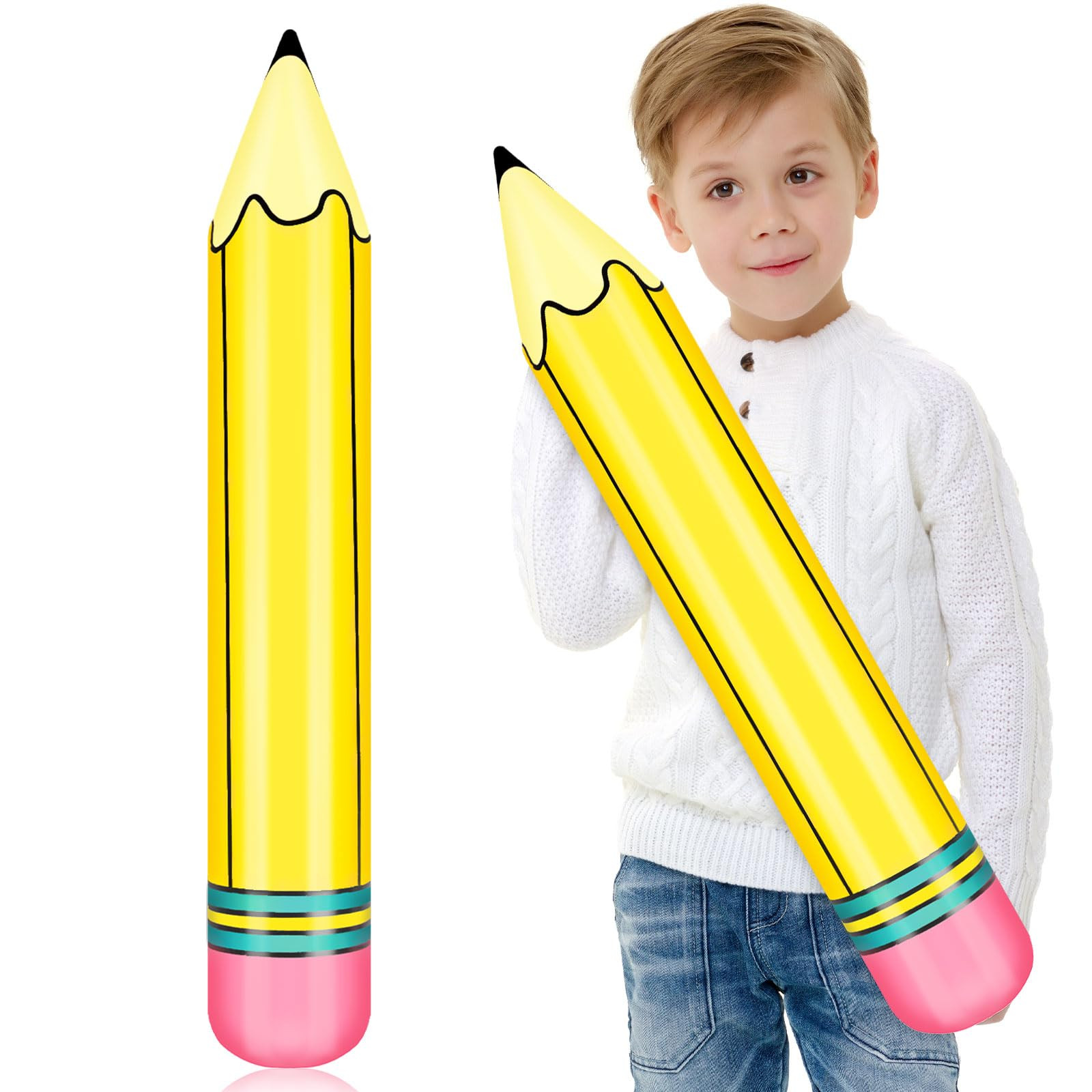 27 Inch Giant Inflatable Pencils Dimensional Decoration Back to School Graduation Party Decoratio... | Amazon (US)