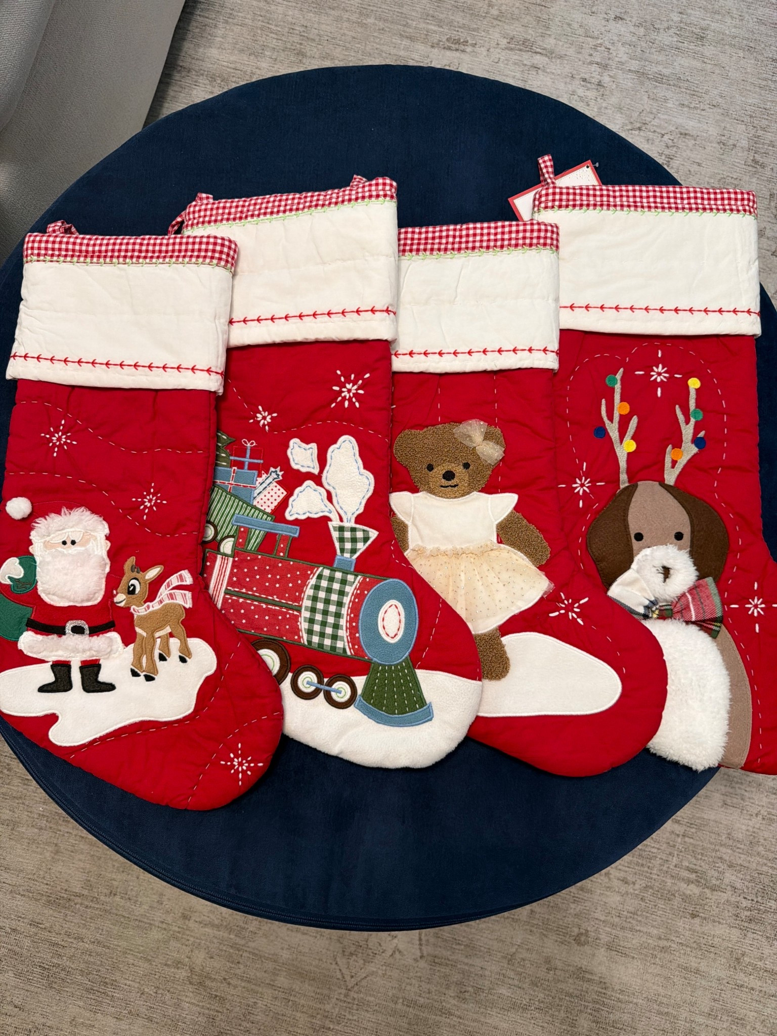 The cutest quilted stockings with tons of different ones you can choose from! I bought based on all our personalities  

#LTKHoliday #LTKCyberWeek #LTKFindsUnder100