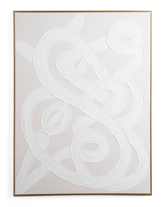 30x40 Tonal Plaster Loops Wall Art | TJ Maxx