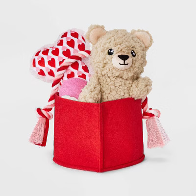 Valentines Gift Pack Dog Rope Plush Toy Set - 4pc - Boots & Barkley™ | Target