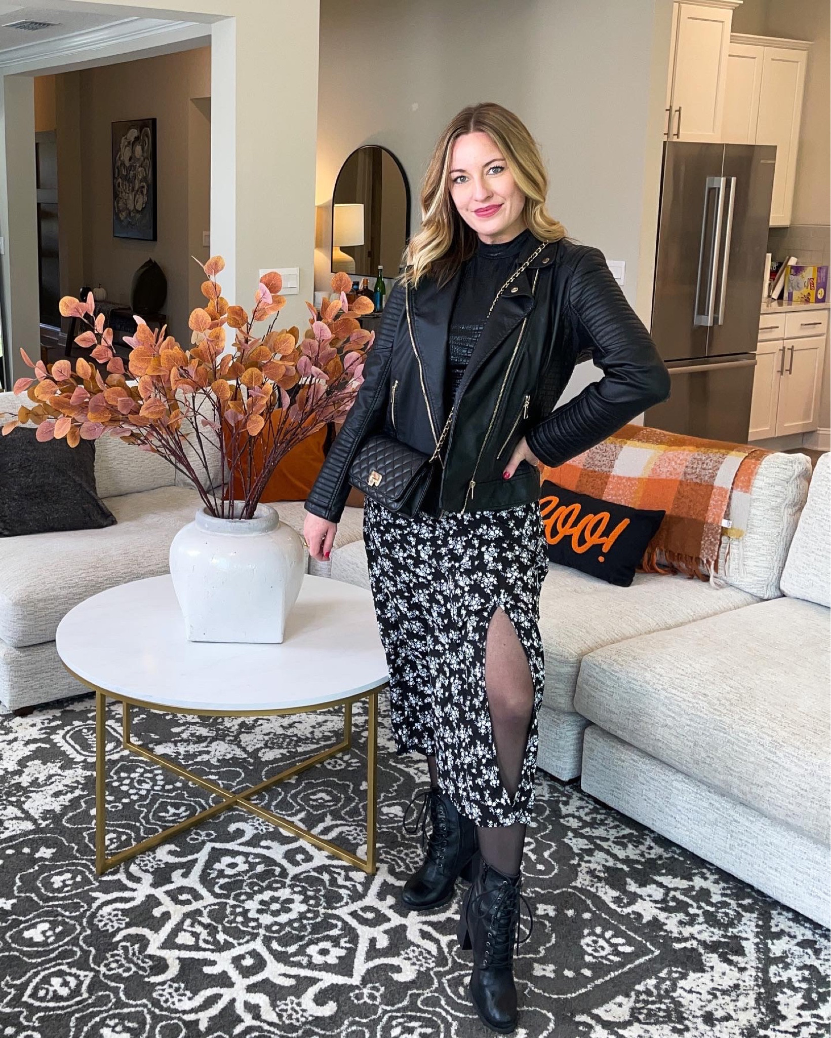 #falloutfit idea! #falloutfit #motojacket #longskirt 

#LTKunder50 #LTKSeasonal #LTKunder100