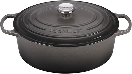 Le Creuset 5 Qt. Signature Oval Dutch Oven w/Additional Engraved Personalized Stainless Steel Kno... | Amazon (US)