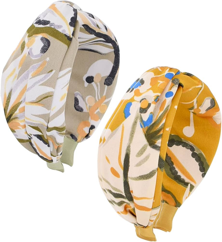 BEGOOD Twist Knotted Headband for Women Tropical Womens Knotted Headbands Designer Headbands Fash... | Amazon (US)