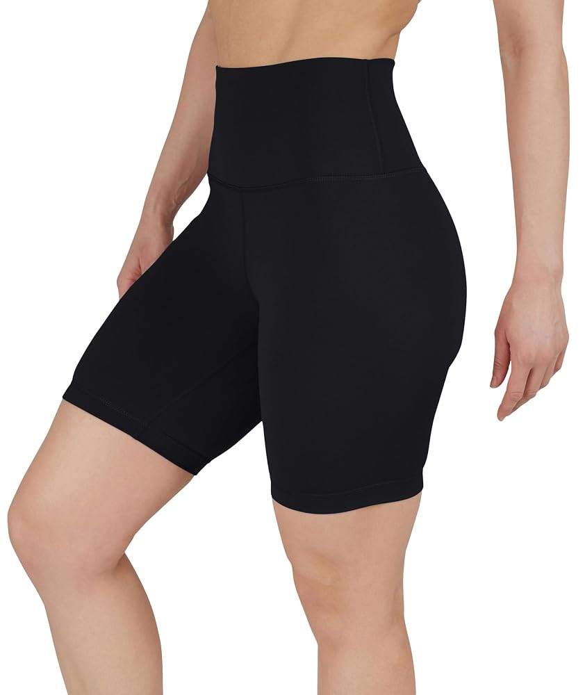 Yogalicious Womens 5”, 7” High Waisted Biker Shorts Squat Proof Workout Yoga Short 2 Pack | Amazon (US)
