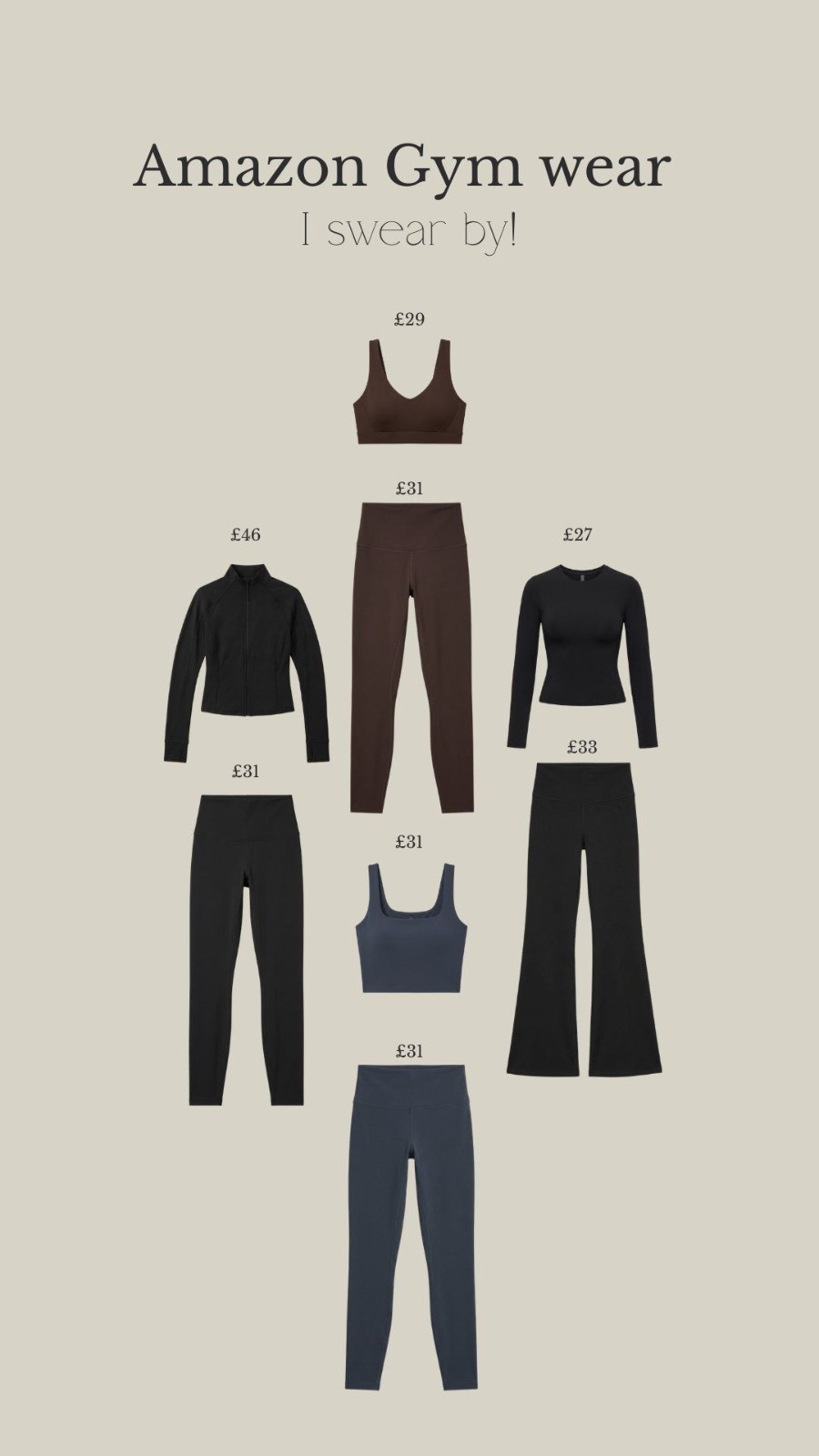 Amazon Gym Wear that I can't live without! 

Matching Gym Sets, Brown Sports Bra And Leggings, Black Zip Jacket And Leggings, Black Flared Gym Trousers, Long Sleeve Workout Top, Blue Sports Bra And Leggings, Everyday Gym Outfits, Affordable Amazon Activewear, Athleisure Staples 

 

#LTKuk #LTKeurope #LTKfitness