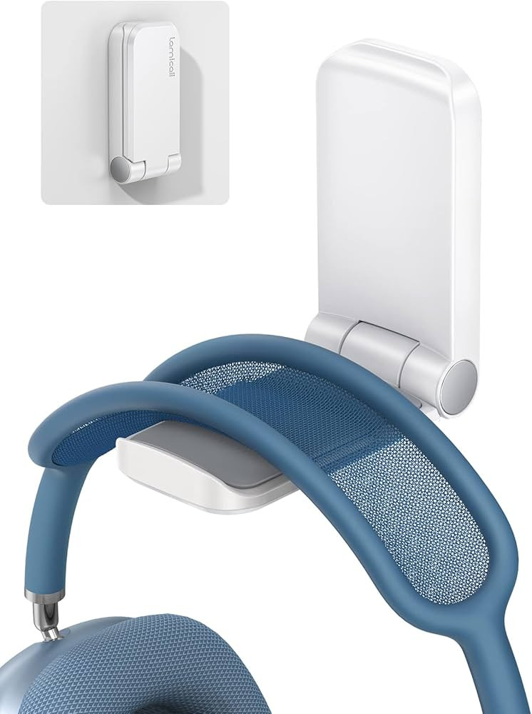 Lamicall Headphone Stand, Sticky Headset Hanger - Adhesive Headphone Holder Hook Mount, Headset S... | Amazon (US)