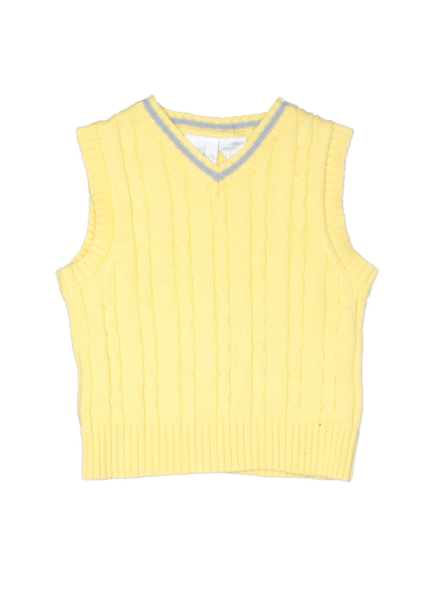 Koala Kids Sweater Vest Size 9-12 mo: Yellow Boys Tops - 33474010 | thredUP