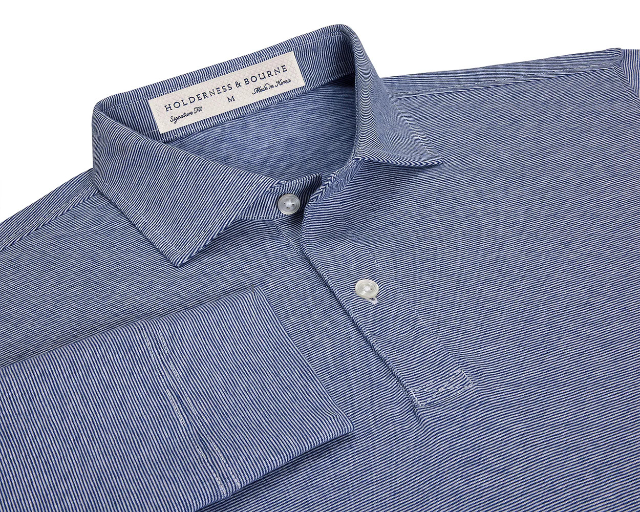 The Harvard Shirt: Navy & White | Holderness & Bourne