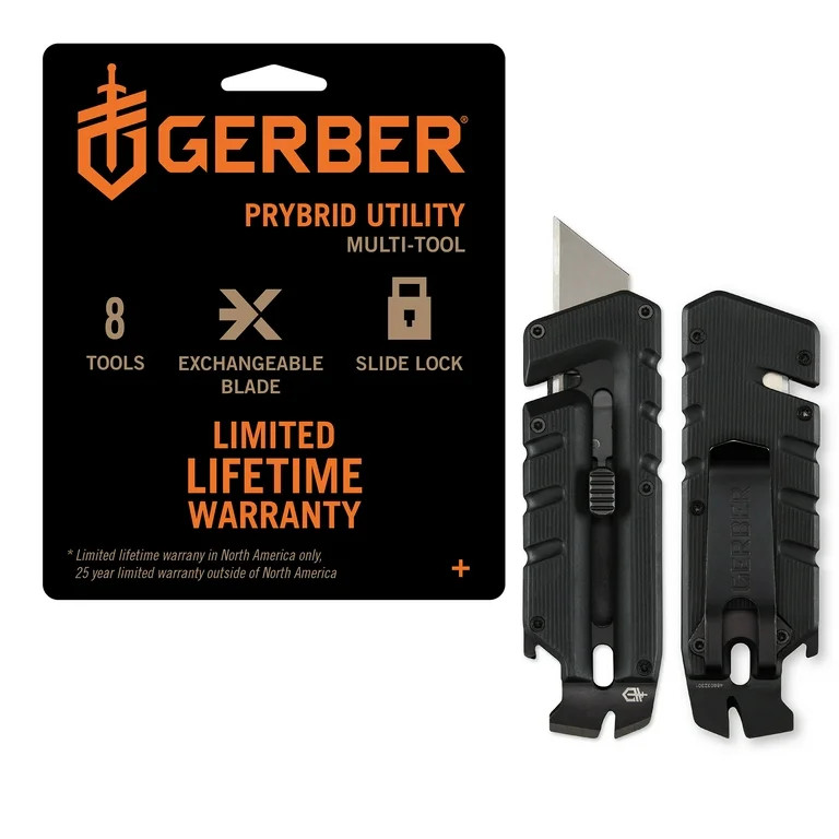 Gerber Prybrid Multitool, Stainless Steel, Black | Walmart (US)