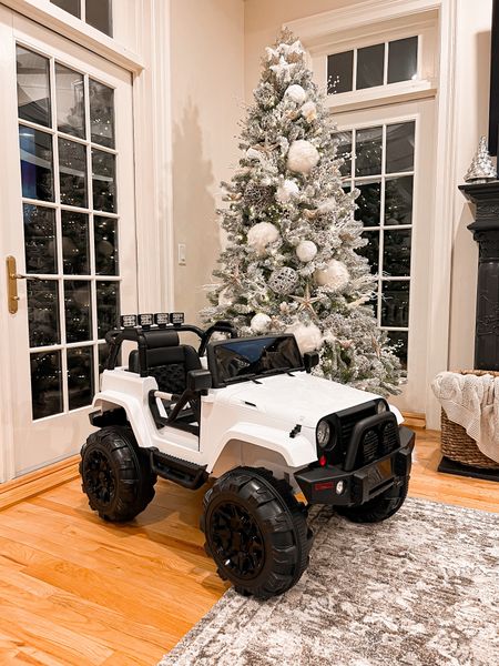 Amazon remote control power wheels jeep
7.5 ft flocked king of Christmas tree 

#Christmas #kids #toys #sale #amazonfind #laurabeverlin  