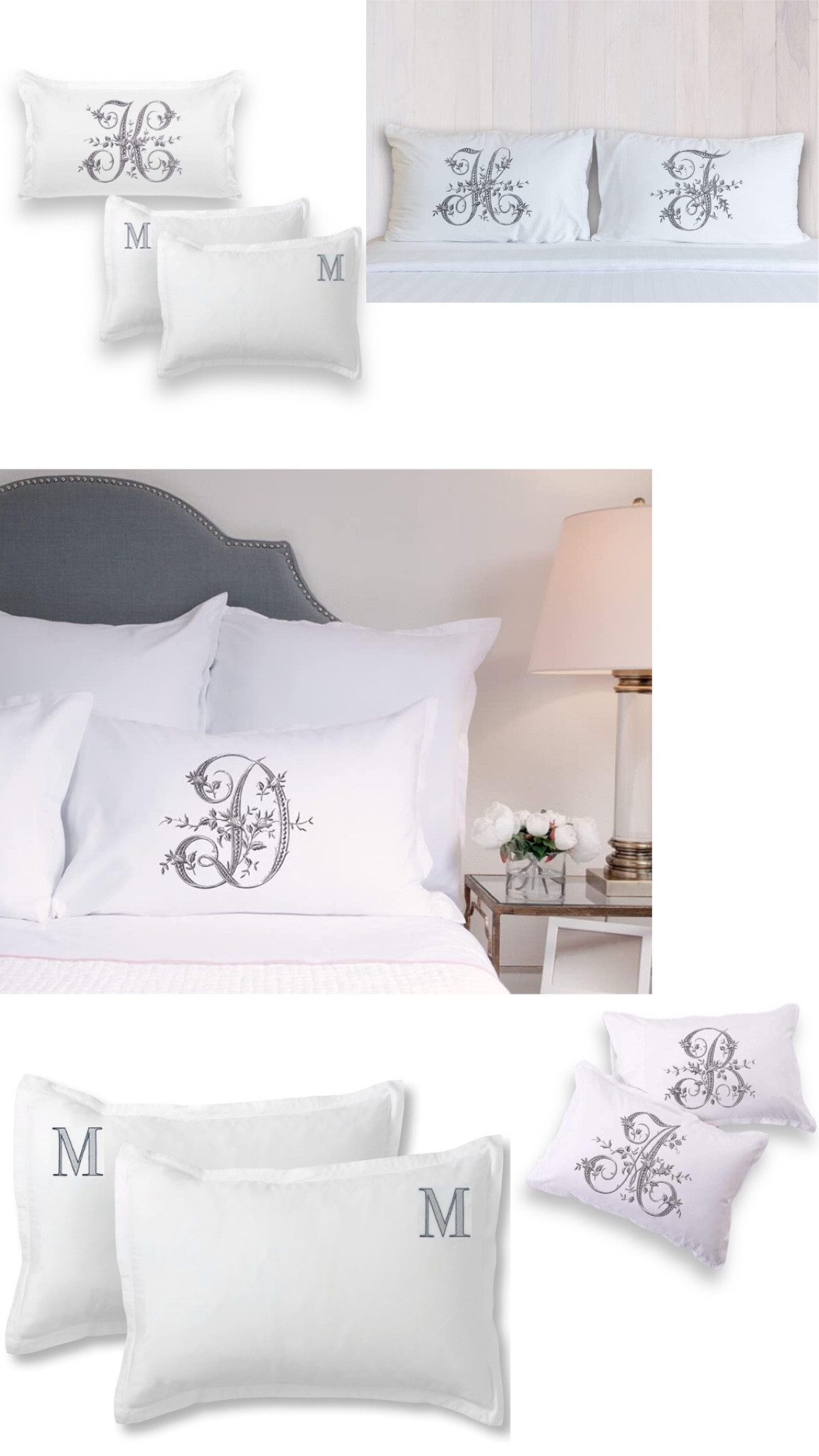 Elevated Gift Idea ✨ - Monogrammed  Luxury Pillow Cases