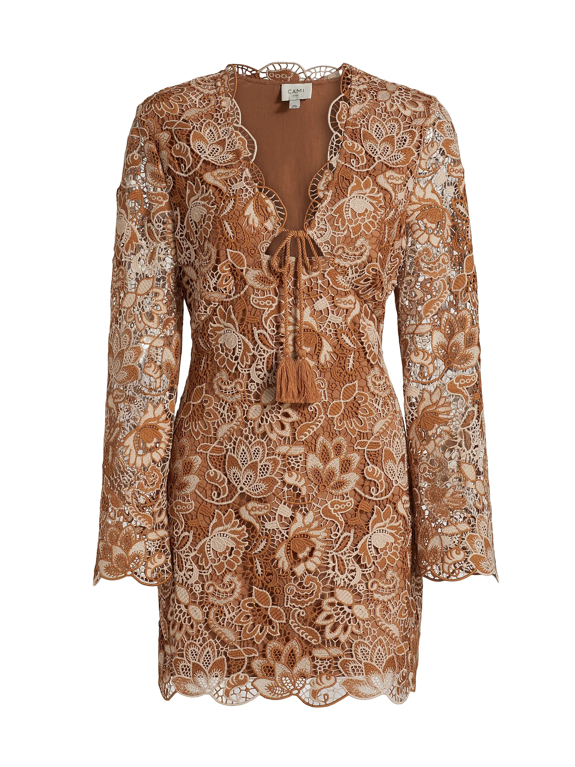 Cami NYC Madeira Crochet Minidress | Saks Fifth Avenue | Saks Fifth Avenue