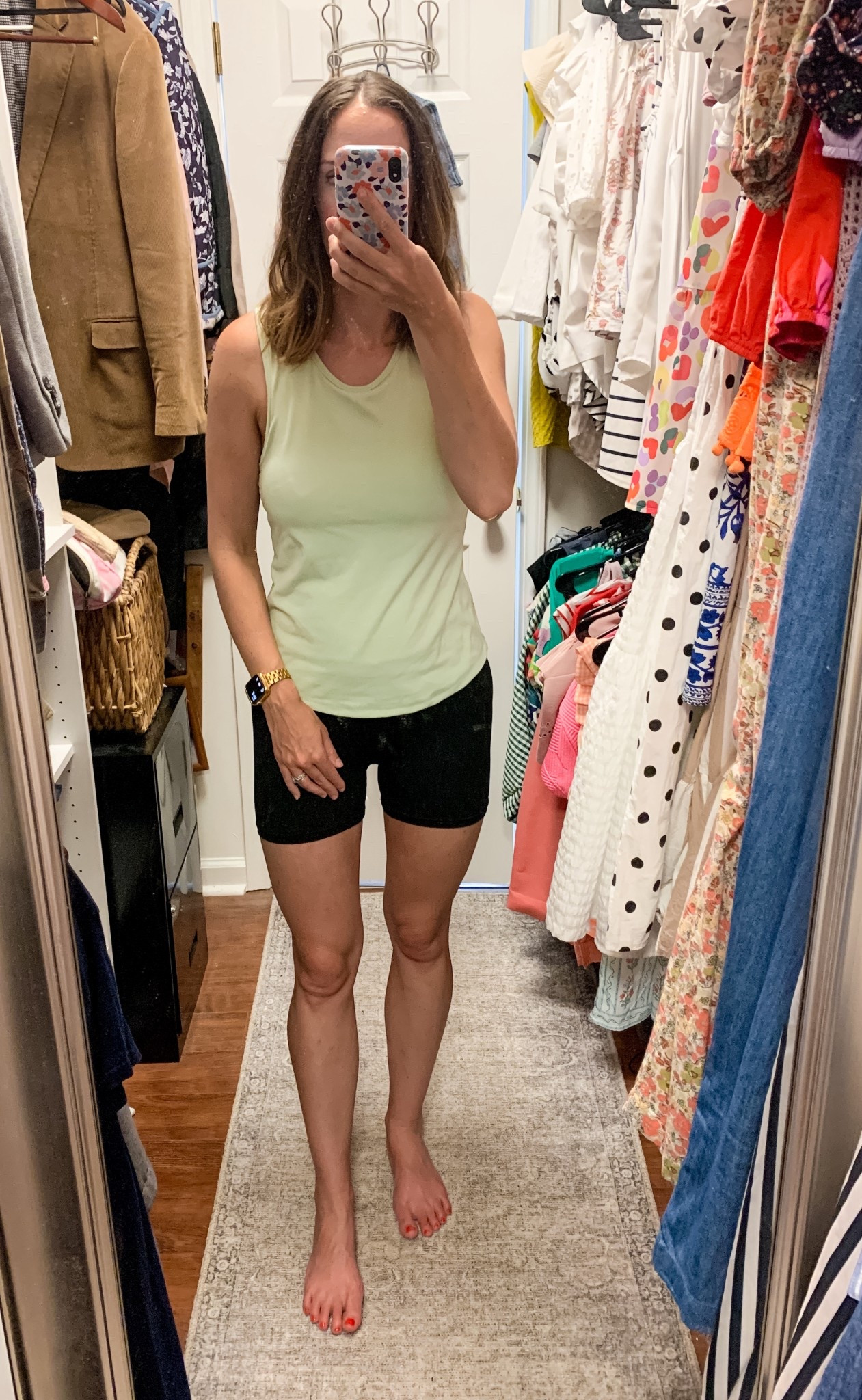 Top - medium, biker shorts - small

#LTKFindsUnder50 #LTKActive